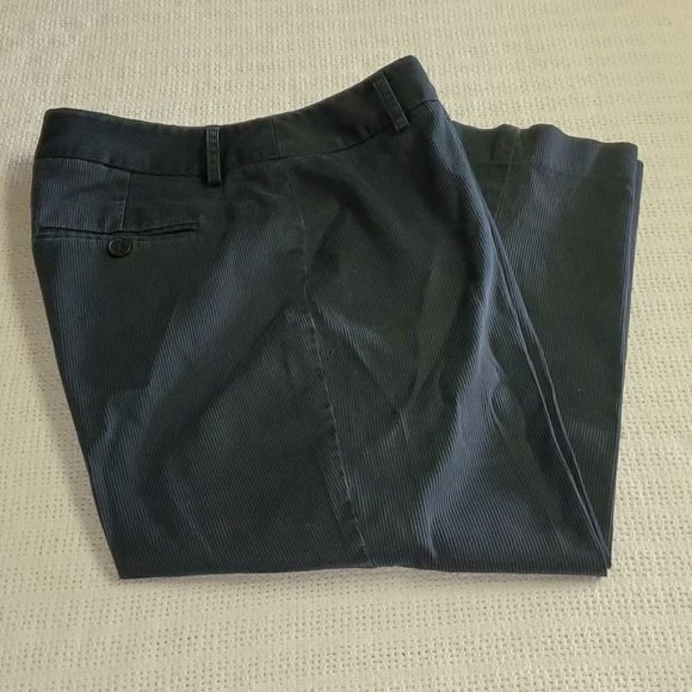 Unlisted Kenneth Cole Womens Rich Black Corduroy Straight Leg Dress Pants Size 8